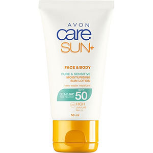 SUN+ Sonnenschutz Lotion für empfindliche Haut LSF 50 50 ml