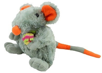 Kuschelweiche Ratte sitzend 18 cm Plüschtier Stofftier NEU