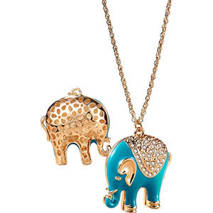 Halskette mit Elefanten-Anhänger