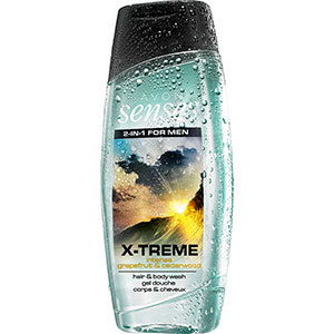 Senses Xtreme 2-in-1 Shampoo & Duschgel  für Ihn, 500 ml