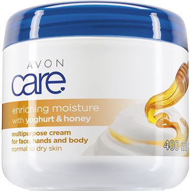 Care-Mehrzweckcreme für Gesicht, Hände & Körper mit Joghurt & Honig 400 ml