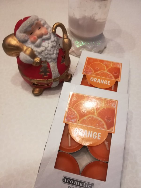 Orange 6 er Packung Teelicht