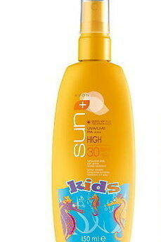 Care-SUN+ Kids Türkisfarbenes Sonnenschutz Spray LSF 30 150 ml