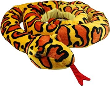 Kuscheltier Stofftier Plüsch Boa Cobra Python Anakonda - Gelb
