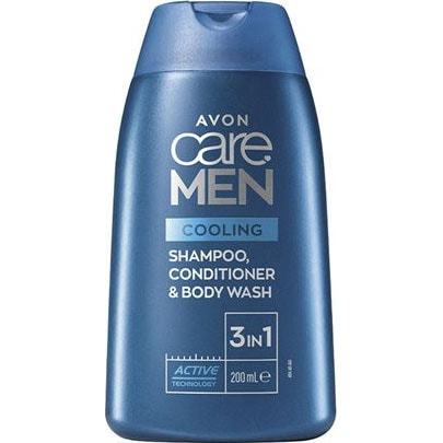 Care-MEN Cooling Effect 3-in-1 Shampoo, Spülung & Duschgel 200 ml