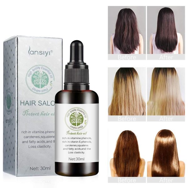 Lansiyi Hair Salon Marokkanische Vitamine ätherisches Bio-Öl für geschädigtes Haar,