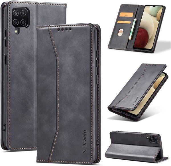 Hülle für Samsung Galaxy Note 20, Premium Leder magnetische Handyhülle - schwarz